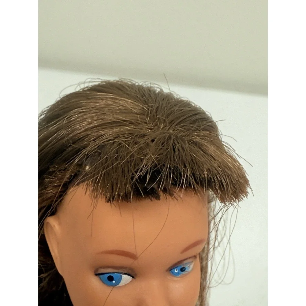 Vintage 1963 Skipper Doll 0950 Light Brunette Straight Leg Mattel Barbie Early